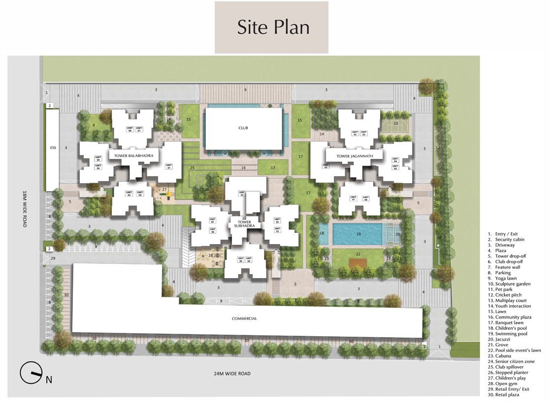 AU Cosmos Corner Site Plan